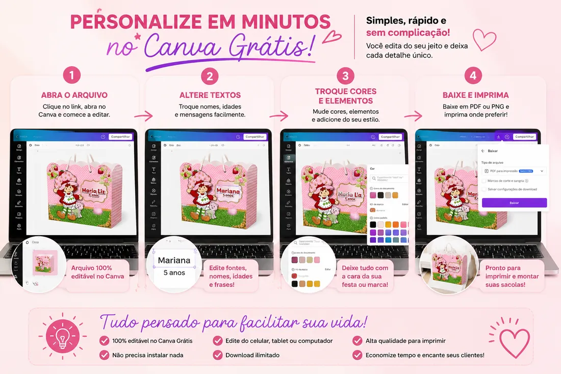 Editando dentro do Canva