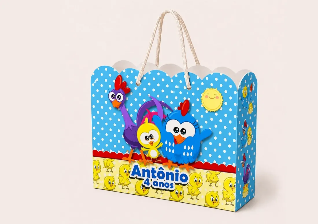 Sacola personalizada entregue a cliente real
