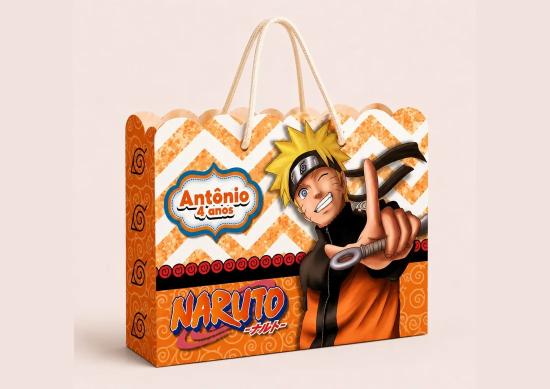 Sacola personalizada entregue a cliente real