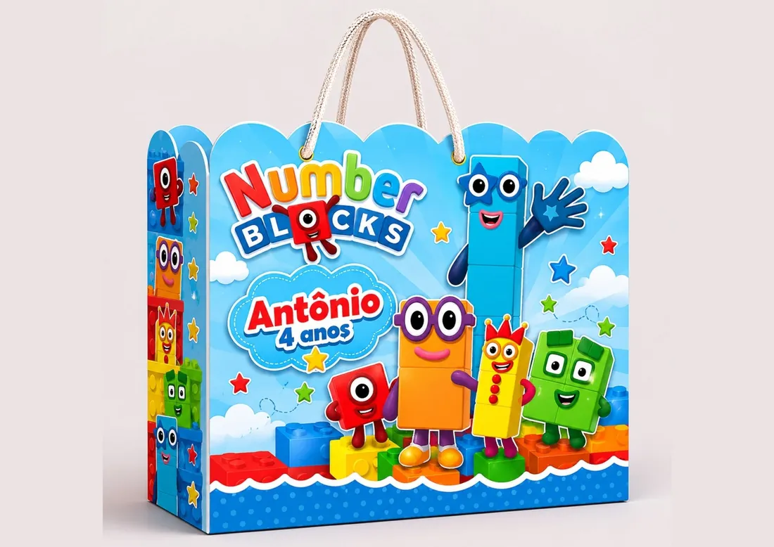 Sacola personalizada entregue a cliente real