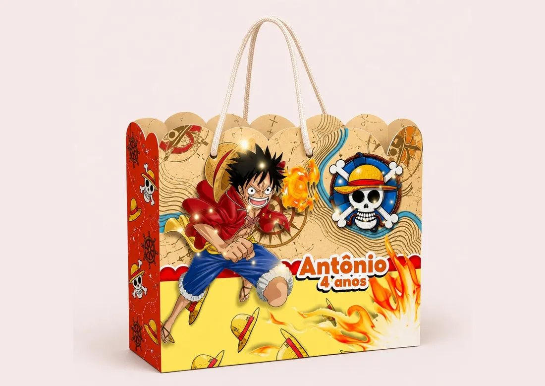 Sacola personalizada real, tema exclusivo